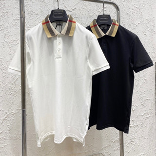 Áo polo nam cổ bẻ PB cotton gai trơn cổ chun kẻ sọc be đen đỏ kiểu dáng đơn giản basic PL43P