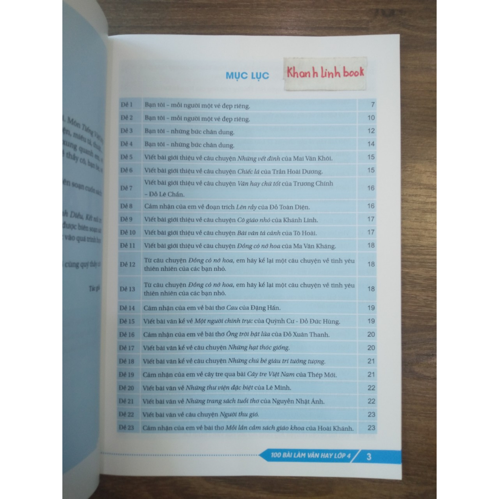 Sách - 100 Bài Làm Văn Hay Lớp 4