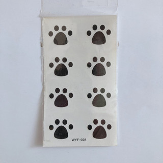 Combo 6 tấm hình xăm dán mèo xinh 10x6cm