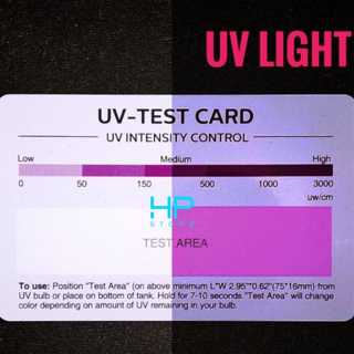 Thẻ test tia UV, thẻ kiểm tra vải, áo chống nắng, kem chống nắng