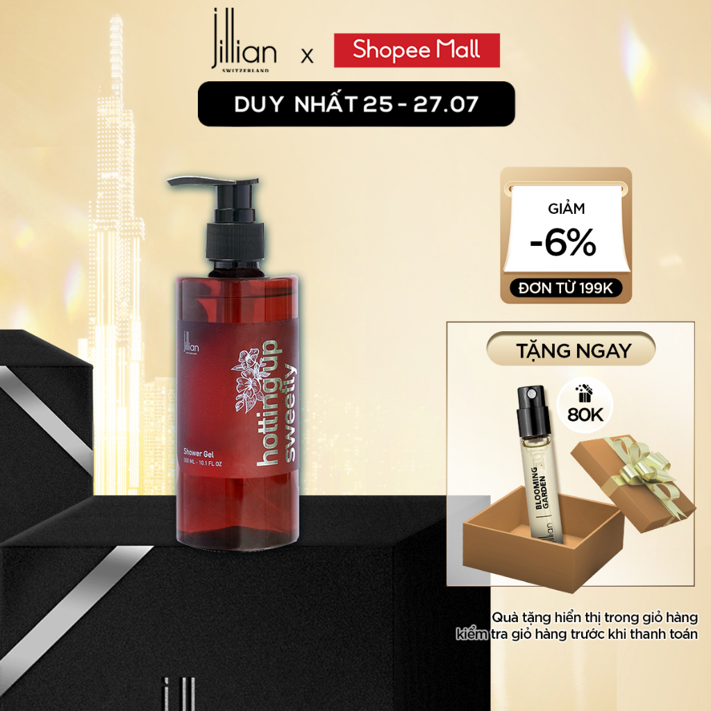 Sữa tắm Jillian Nữ Hotting up Sweetly 300ml - ngọt ngào, hấp dẫn, tinh tế