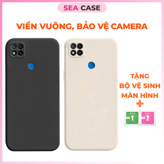 Ốp lưng xiaomi redmi 9c, redmi 10a, redmi 10c, poco c40 cạnh vuông, viền vuông, dẻo mềm mịn