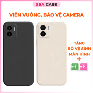 Ốp lưng Xiaomi Redmi A1, Redmi A2 cạnh vuông, viền vuông, dẻo mềm mịn