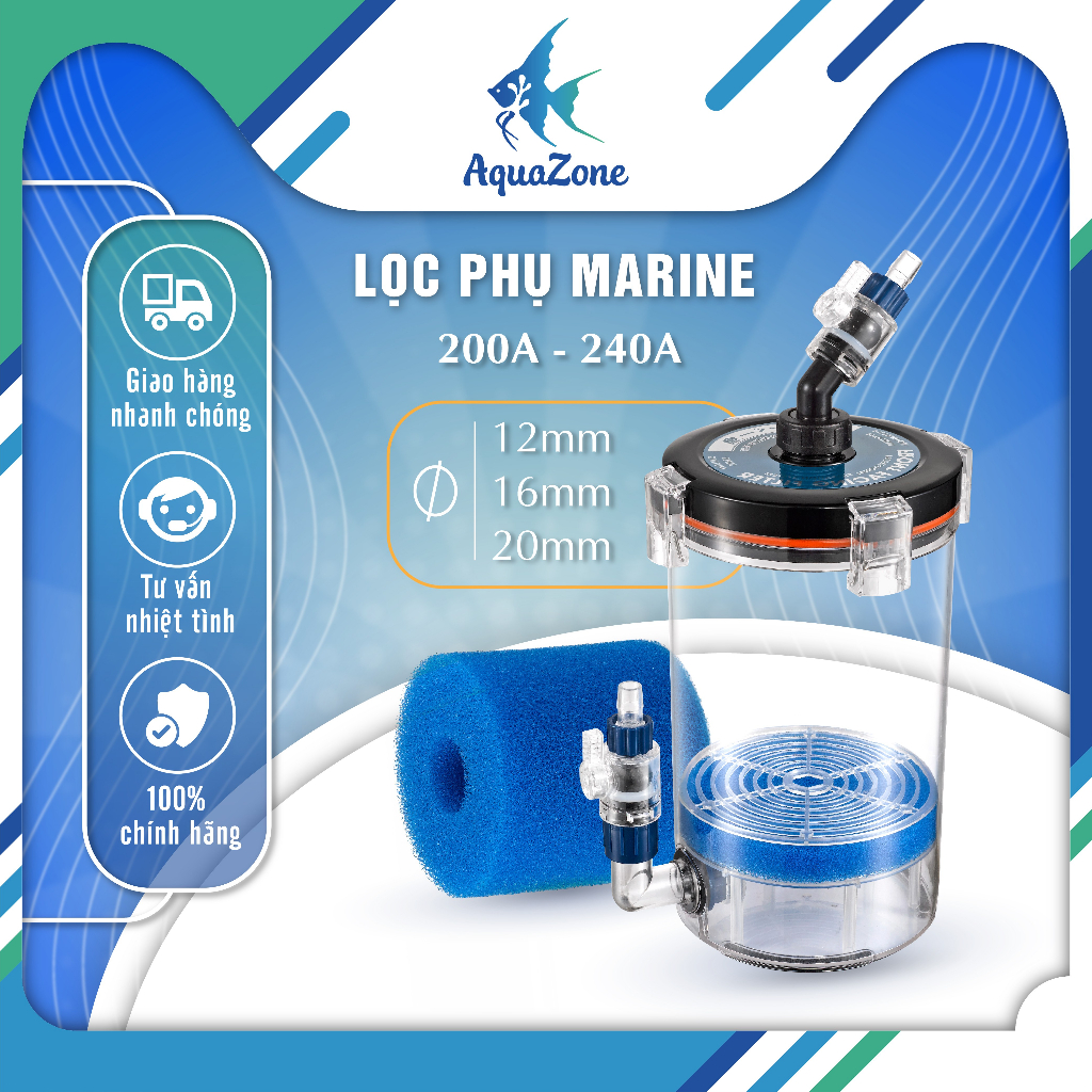 LỌC PHỤ MARINE 200A - 240A ( Phi 12, 16, 20 )