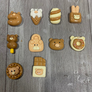 Sticker nâu trang trí dép sục