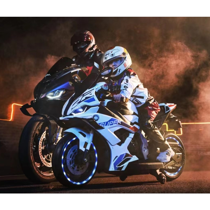 Xe Moto Điện Lớn Nhất BMW 008 Tay Ga - Ghế Da - Chân Phanh - Xe Điện Trẻ Em