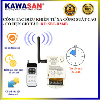 Công tắc điều khiển từ xa công suất cao- có hẹn giờ tắt RF15BT-RM4B