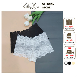 Q22 Quần Lót Ren Đùi KATHY BRA Chất Ren Co Dãn Đáy Kháng Khuẩn Sexy Dành Cho Nữ