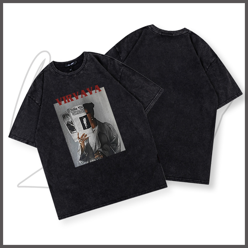 Áo thun nam wash BEEYANBUY áo phông tay lỡ basic T-shirt unisex cổ trang 100% cotton-Y0328