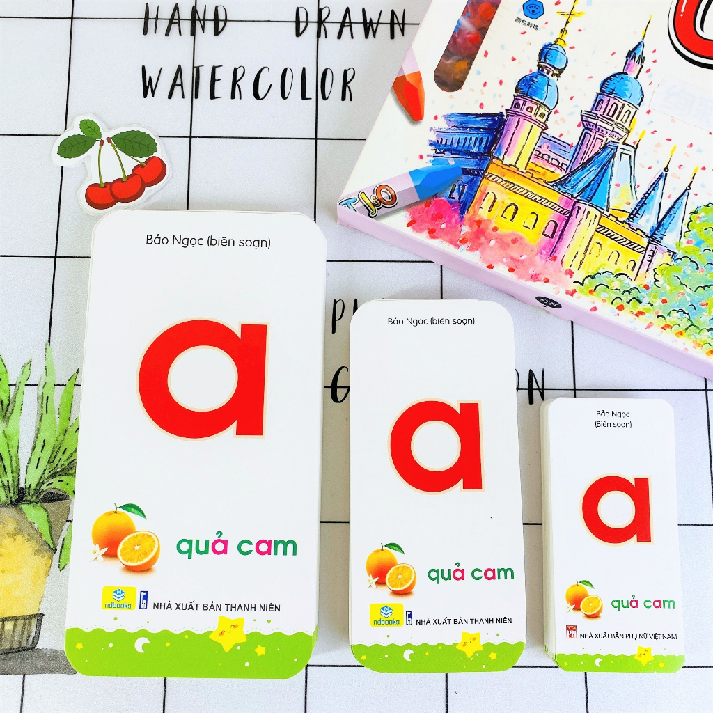 Thẻ học Flashcard - Chữ cái và số - ndbooks