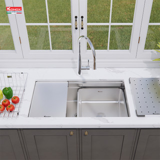 Chậu rửa nhỏ inox Konox Colander CD03 bề mặt chống xước - Phụ kiện chậu rửa