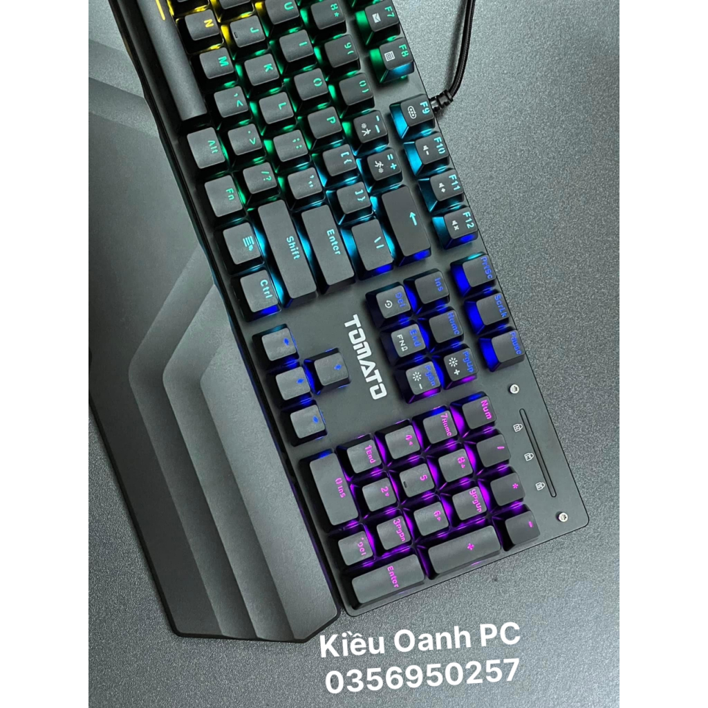 BÀN PHÍM CƠ QUANG HỌC CHÍNH HÃNG TOMATO TEAMWOLF/CHỐNG NƯỚC - Chính hãng Bảo hành 12 tháng