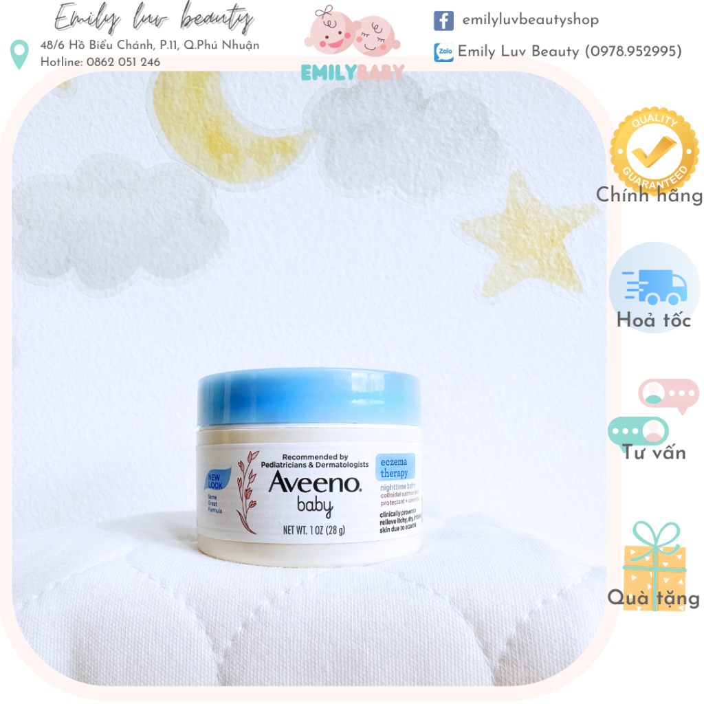 Kem chàm cho bé Aveeno Baby Eczema Mỹ