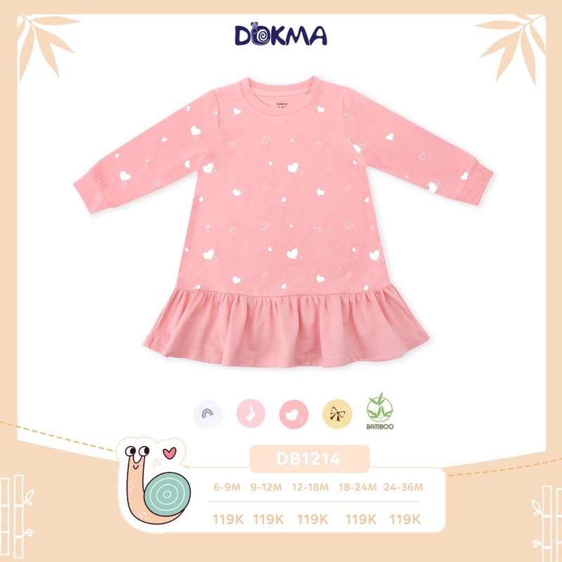 Váy đuôi cá dài tay Dokma