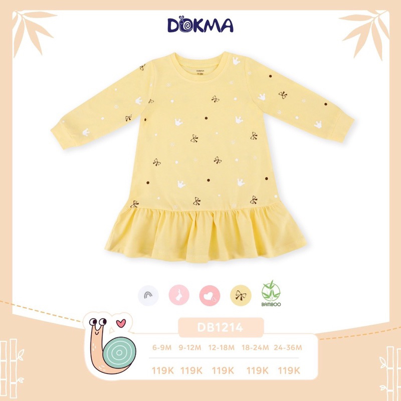 Váy đuôi cá dài tay Dokma