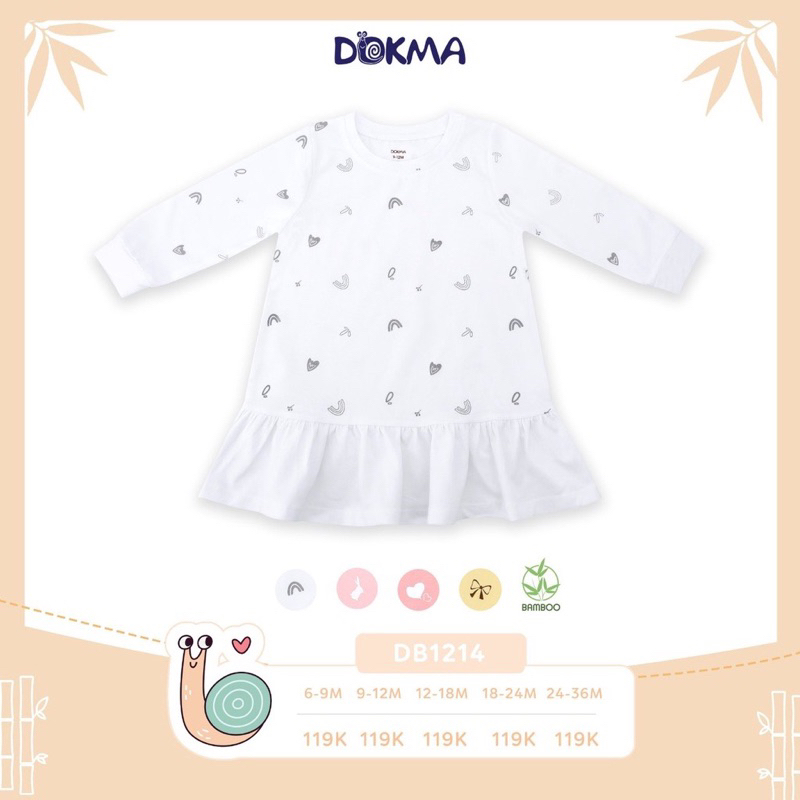 Váy đuôi cá dài tay Dokma