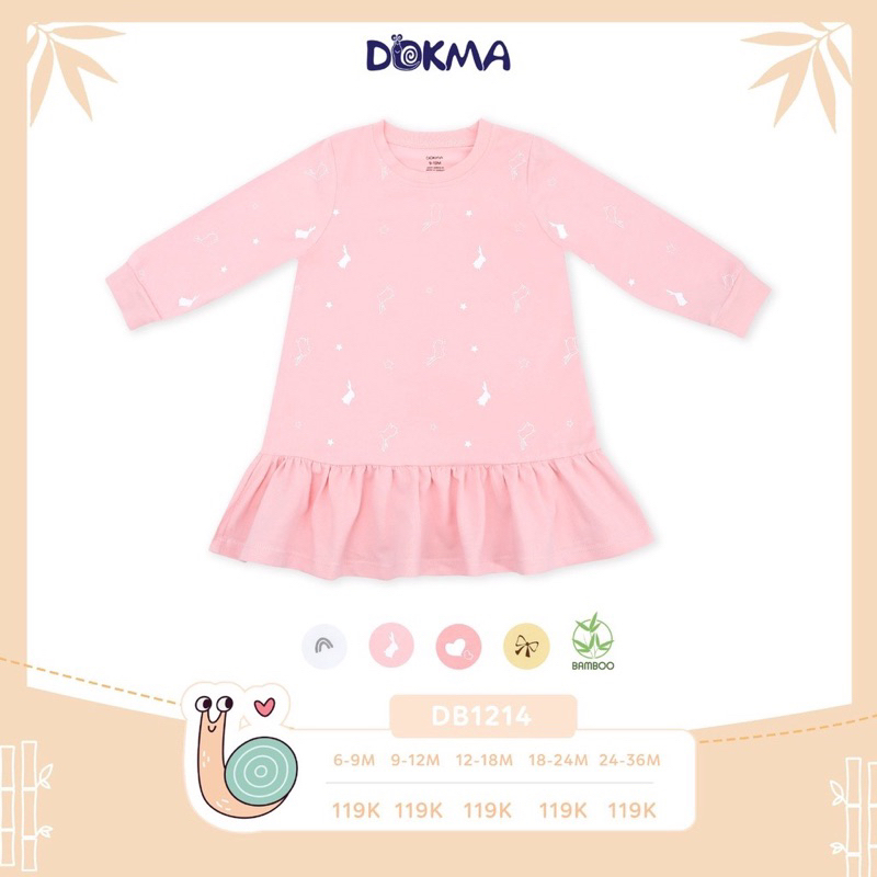 Váy đuôi cá dài tay Dokma