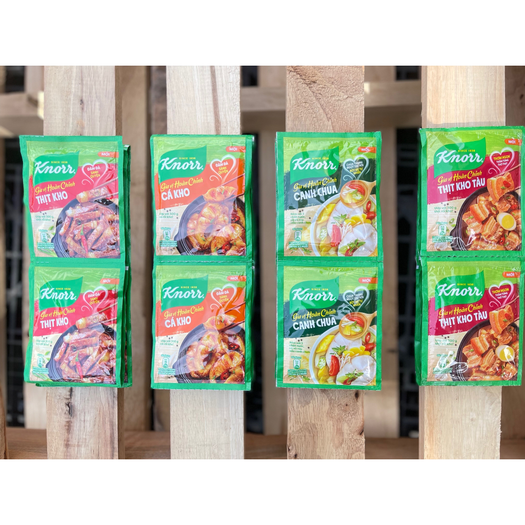 Hạt nêm Knorr  - Canh chua - Cá kho - Thịt kho - Thịt kho tàu