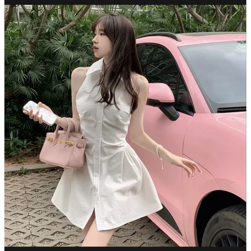 Đầm sơ mi cổ polo , váy polo ôm eo hàng  qc loại 1