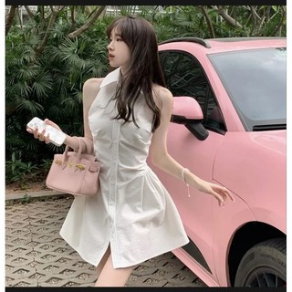 Đầm sơ mi cổ polo , váy polo ôm eo hàng  qc loại 1