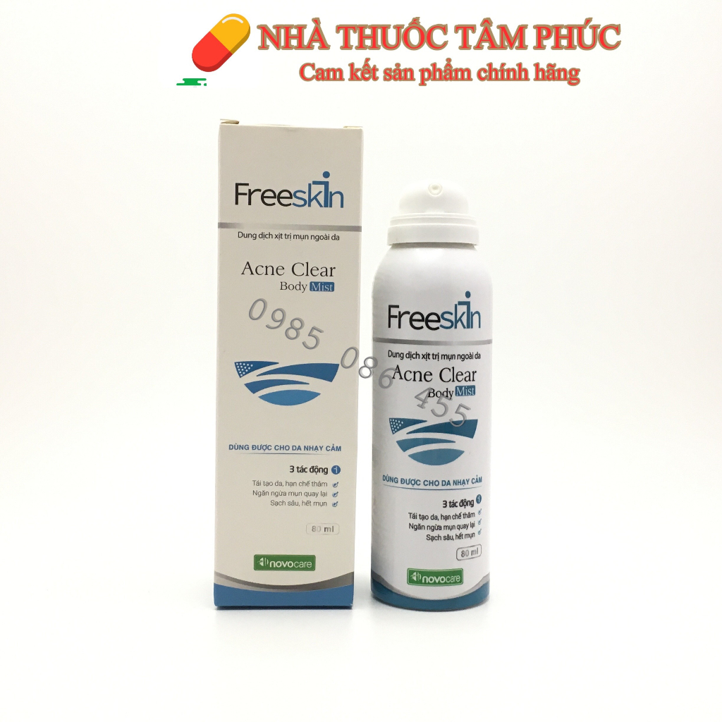 Dung Dịch Xịt Mụn Freeskin - 80ml