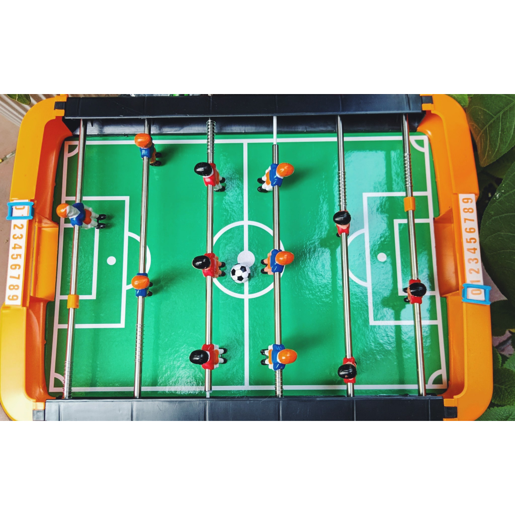 Đồ chơi bi lắc vui nhộn cho trẻ, bàn bóng đá nhiều kích cỡ cho 2 người chơi, 6 tay cầm chắc chắn, 2 bóng kèm theo