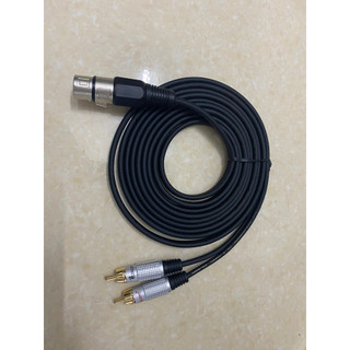 Dây Canon Cái ra 2 đầu AV (dành cho từ Vang ra Sub Điện) 3M