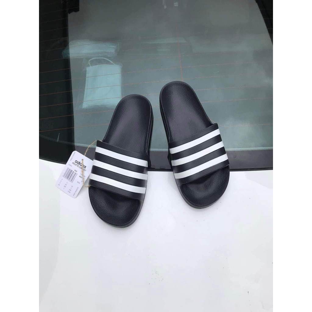Dép Đúc Nam AdiDasS Nguyên KHối Siêu Nhẹ hoạ tiết sọc Dép Quai Ngang Chống Trượt Full Sz Nam Bảo Hành 6Tháng