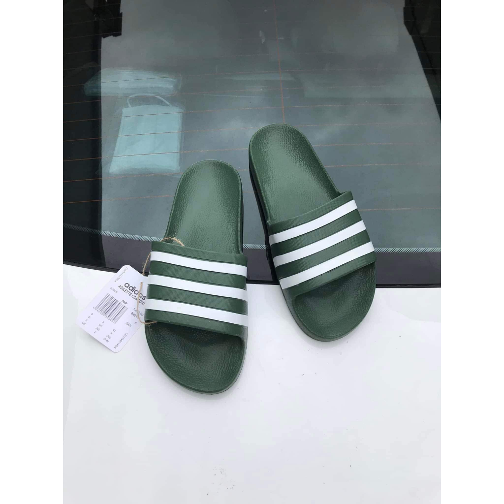 Dép Đúc Nam AdiDasS Nguyên KHối Siêu Nhẹ hoạ tiết sọc Dép Quai Ngang Chống Trượt Full Sz Nam Bảo Hành 6Tháng