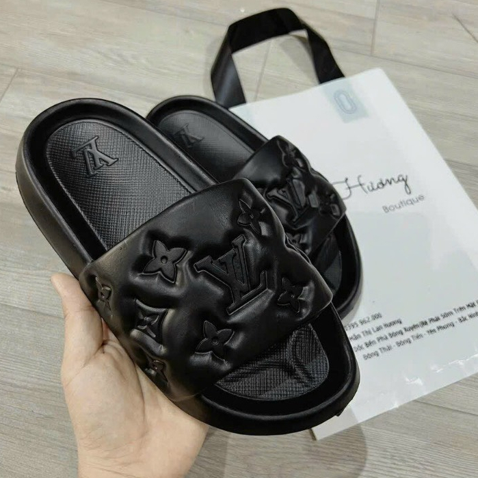 Dép đúc quai ngang  LV đúc nguyên khối siêu nhẹ chống trượt