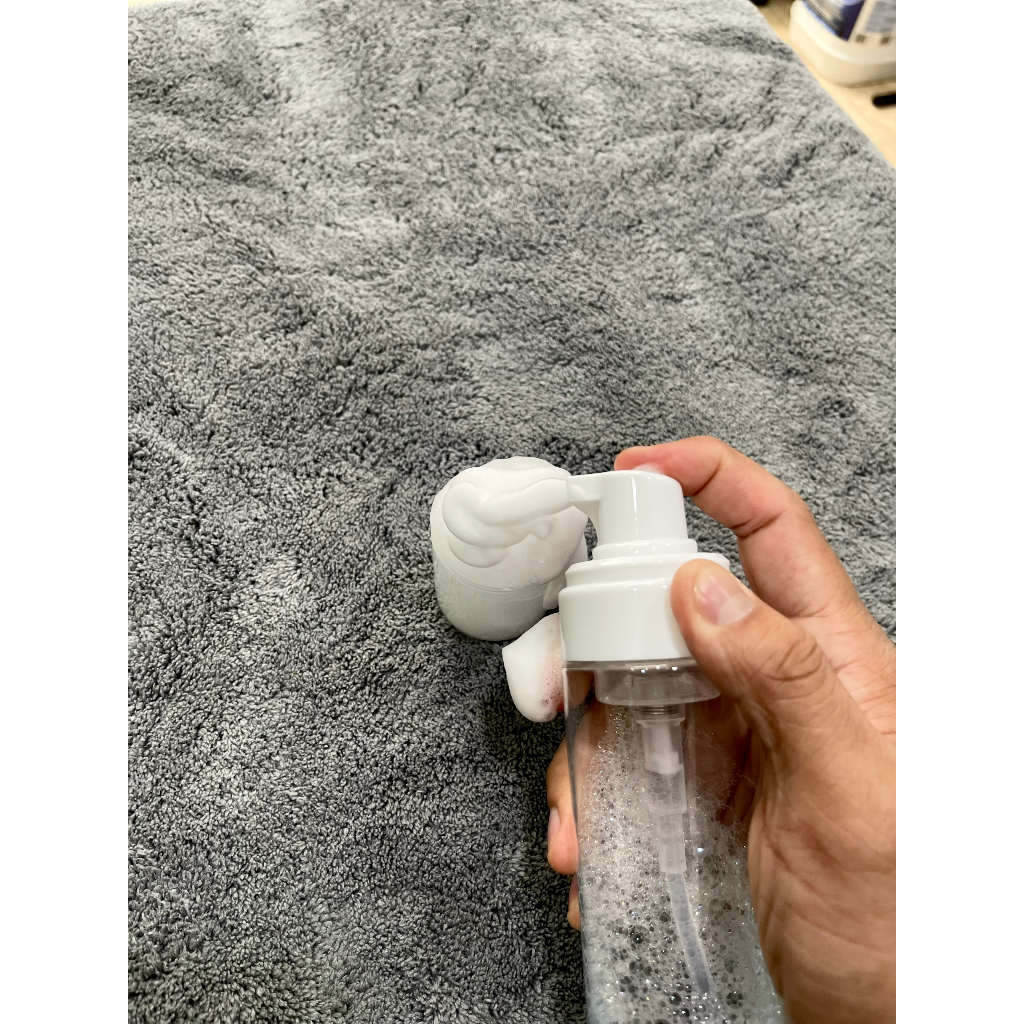 CHAI XỊT TẠO BỌT SIÊU MỊN, SIÊU DÀY DÙNG CHO HÓA CHẤT VỆ SINH NỘI THẤT XE Ô TÔ 150ML