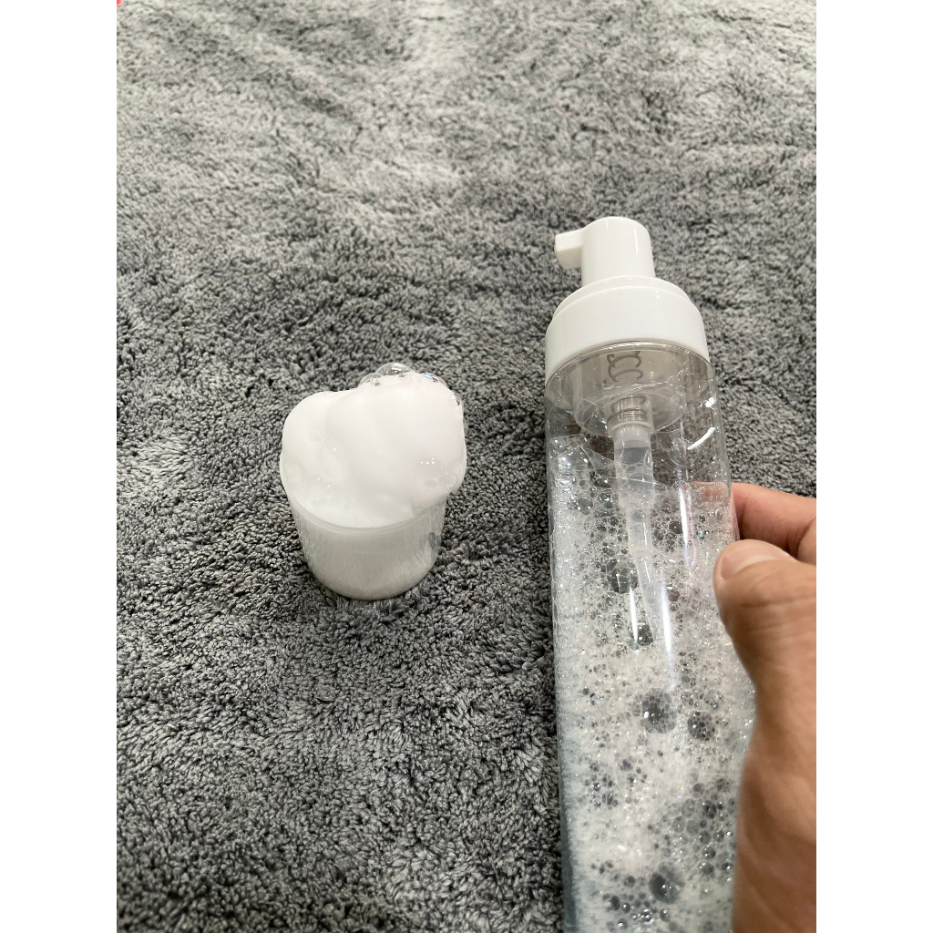 CHAI XỊT TẠO BỌT SIÊU MỊN, SIÊU DÀY DÙNG CHO HÓA CHẤT VỆ SINH NỘI THẤT XE Ô TÔ 150ML