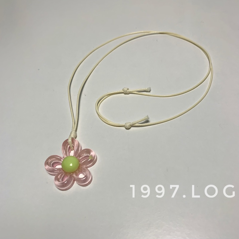 Vòng cổ hoa dễ thương dây rút nút thắt không cần khoá