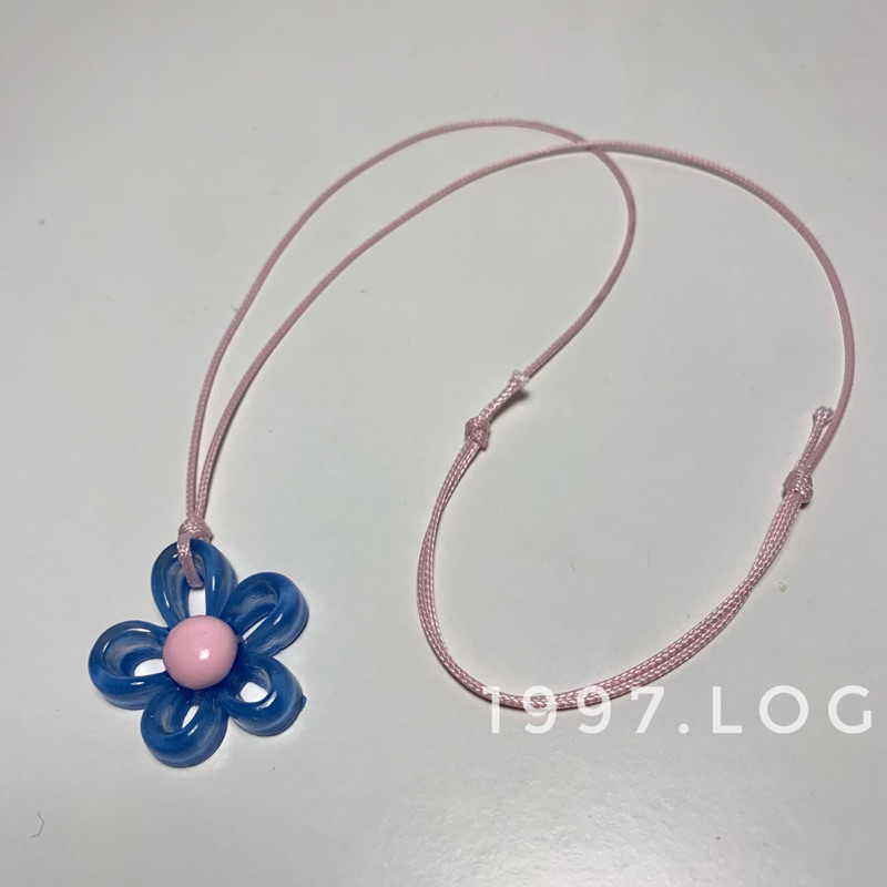 Vòng cổ hoa dễ thương dây rút nút thắt không cần khoá