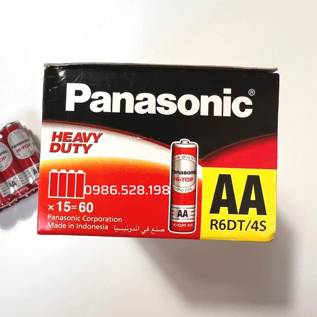 Pin tiểu Panasonic cỡ AA, AAA chính hãng, xuất xứ Indonesia