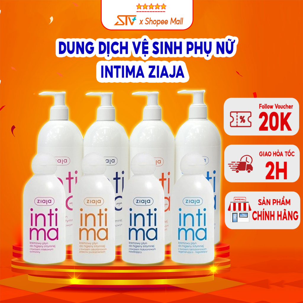 Dung Dịch Vệ Sinh Phụ Nữ Intima Ziaja Chính Hãng Hương Thơm Tự Nhiên