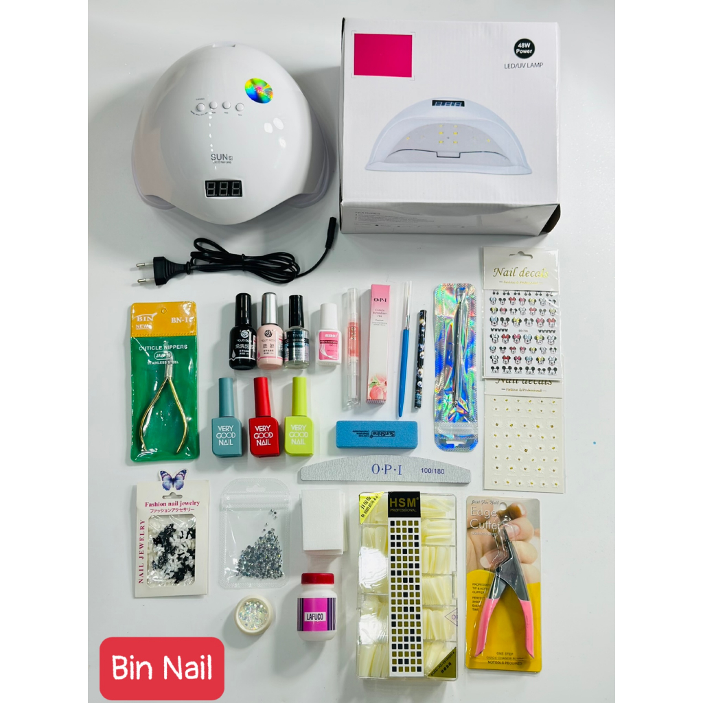 Bộ làm nail tại nhà,combo nail cá nhân cơ bản 24 món