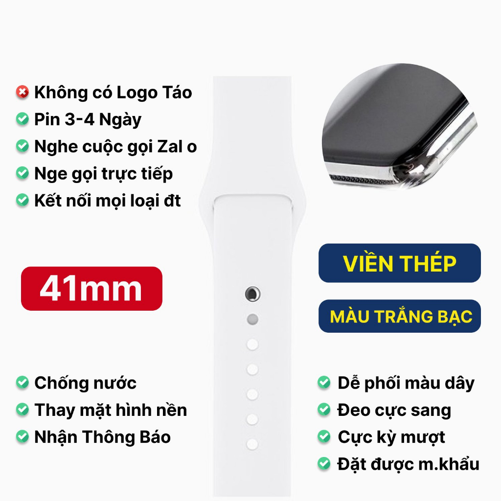 Đồng hồ thông minh WATCH 8, Smartwatch Nghe gọi, Theo dõi Sức khỏe, Chống nước, Nhận thông báo Phụ Kiện PKP | BigBuy360 - bigbuy360.vn