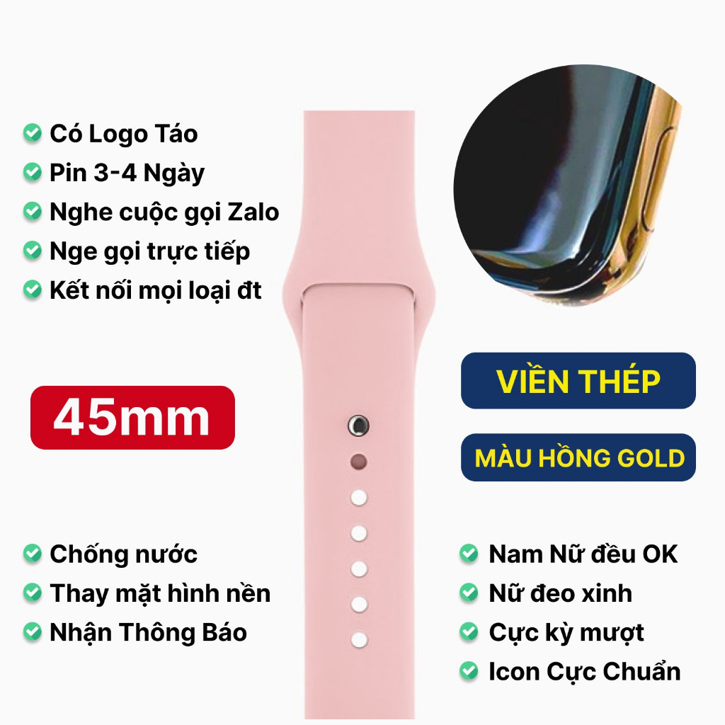 Đồng hồ thông minh WATCH 8, Smartwatch Nghe gọi, Theo dõi Sức khỏe, Chống nước, Nhận thông báo Phụ Kiện PKP | BigBuy360 - bigbuy360.vn