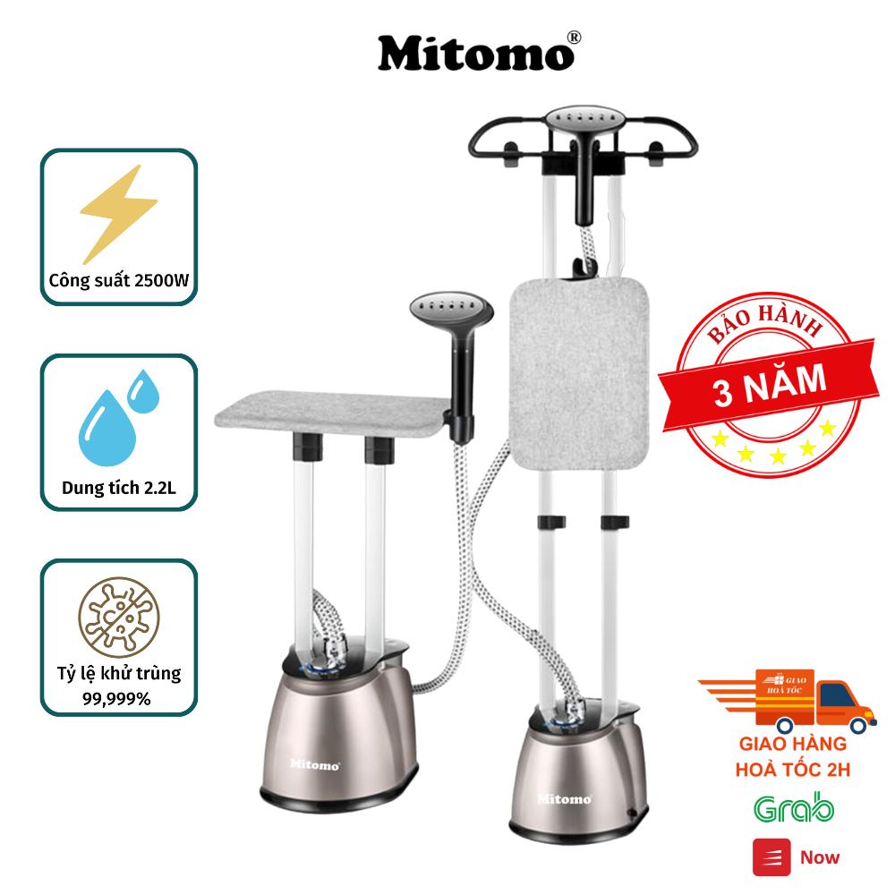 Bàn là hơi nước đứng cao cấp Mitomo GC-899 Max, công suất 2500W, BH 3 năm