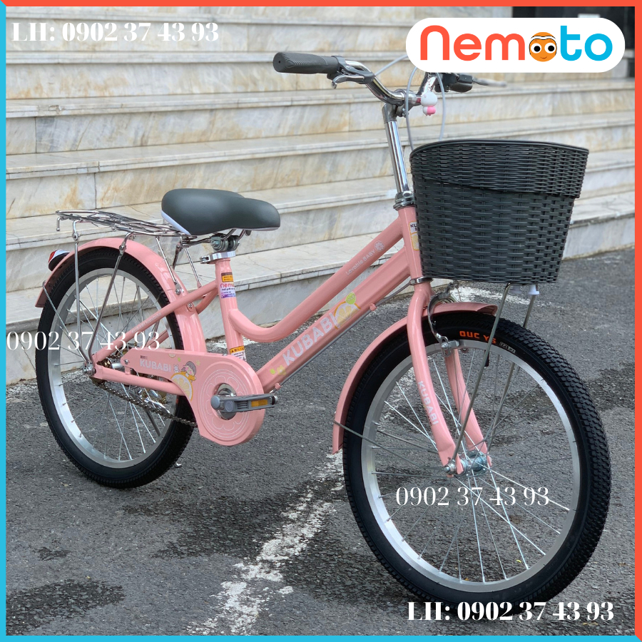 XE ĐẠP NỮ KUBABY 2 GIÓNG CHO BÉ GÁI HƠN 7 TUỔI - 20IN