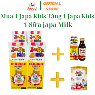 Combo mua 4 Japa Kids tặng 2 kích thích ăn ngon tăng chiều cao cho bé.