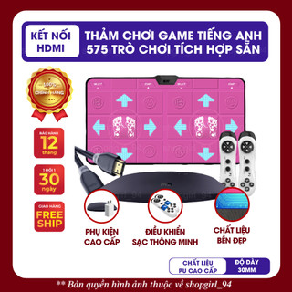 (CHÍNH HÃNG) Thảm game tiếng Anh bản quốc tế kết nối HDMI không dây với TV, máy tính, 575 game phụ kiện đầy đủ