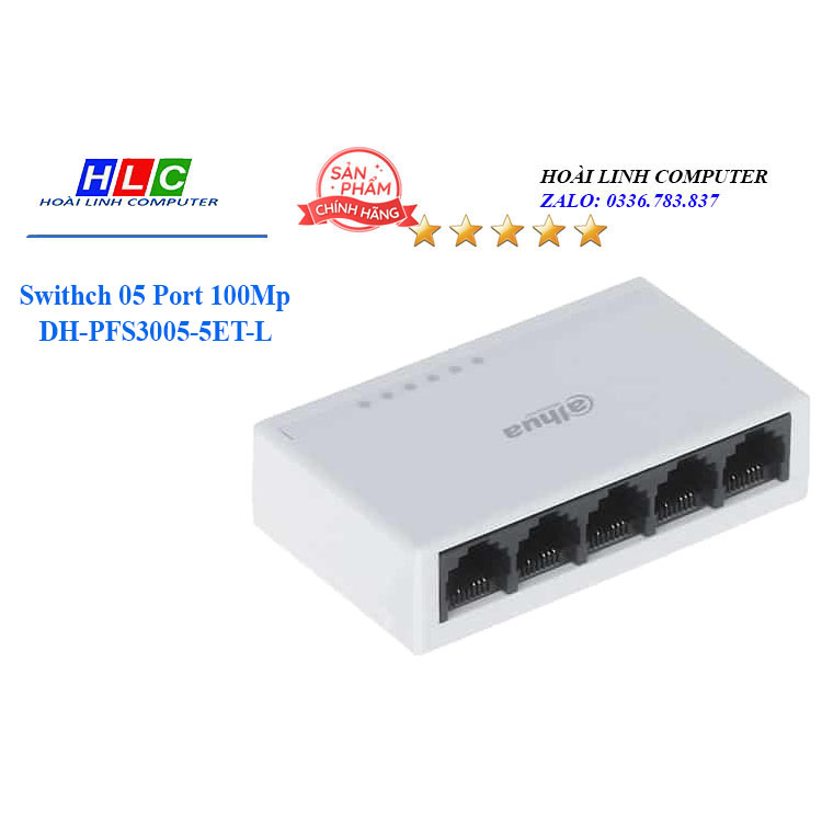 Switch hup chia mạng 5 Port hiệu Dahua