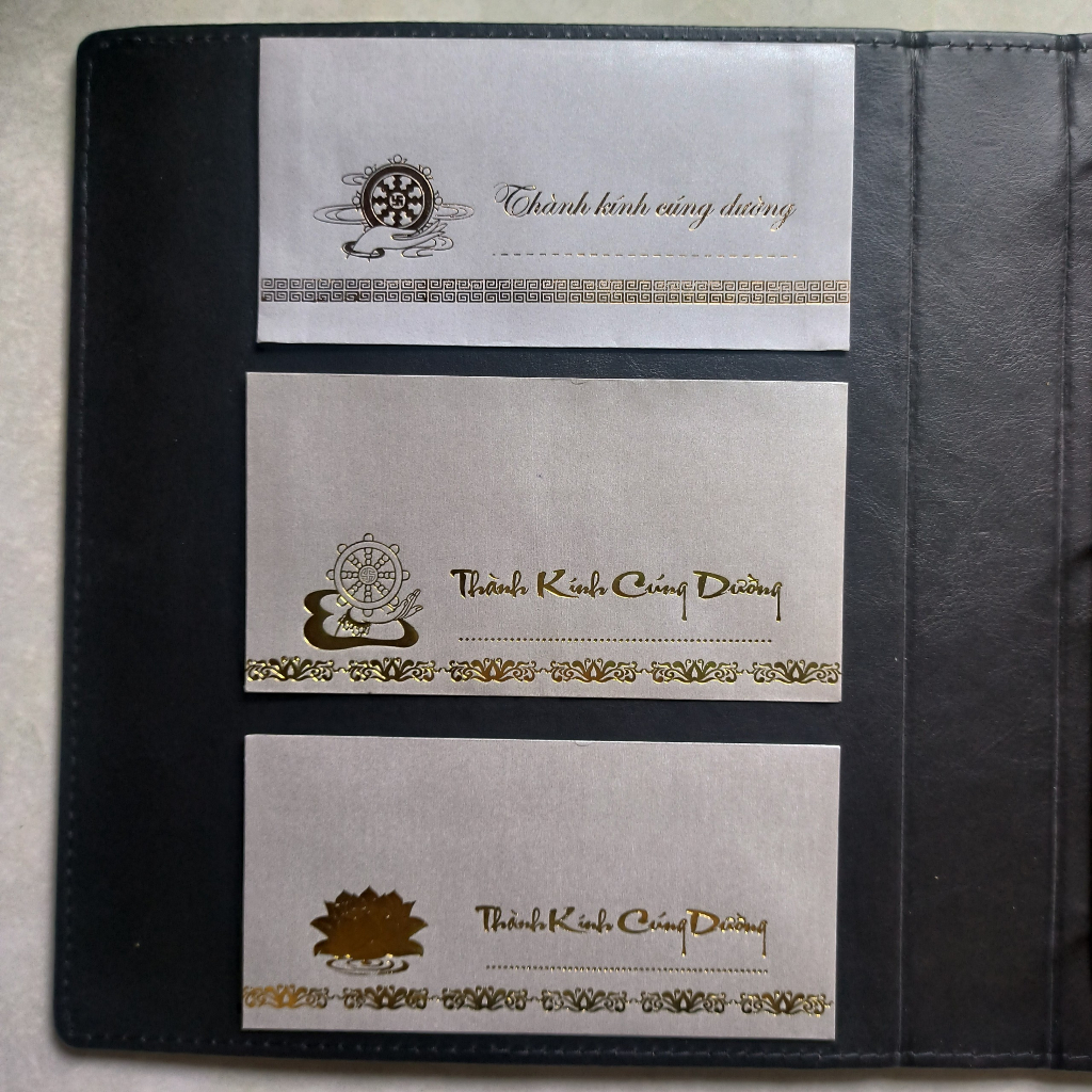 COMBO 10-20 BÌ THƯ THÀNH KÍNH CÚNG DƯỜNG GIẤY KIM TUYẾN