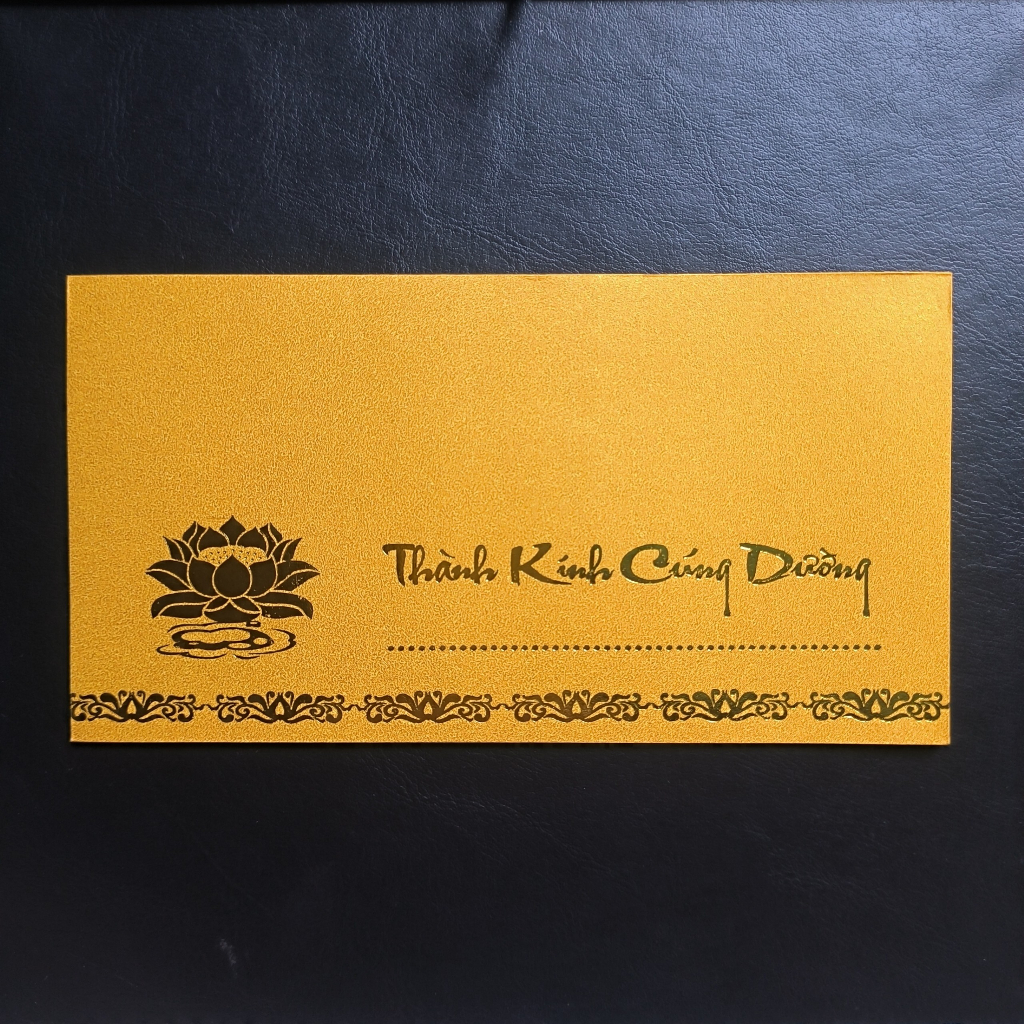 COMBO 10-20 BÌ THƯ THÀNH KÍNH CÚNG DƯỜNG GIẤY KIM TUYẾN