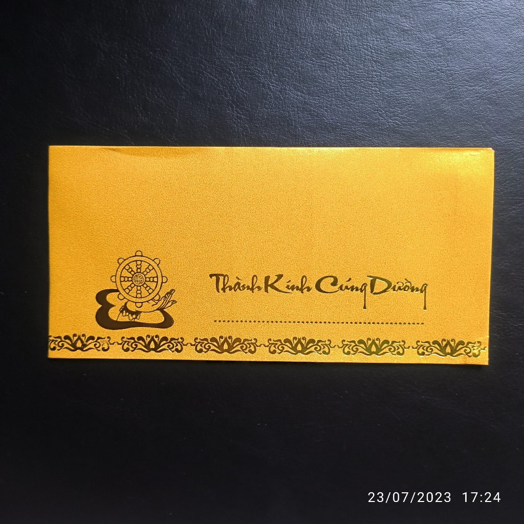 COMBO 10-20 BÌ THƯ THÀNH KÍNH CÚNG DƯỜNG GIẤY KIM TUYẾN