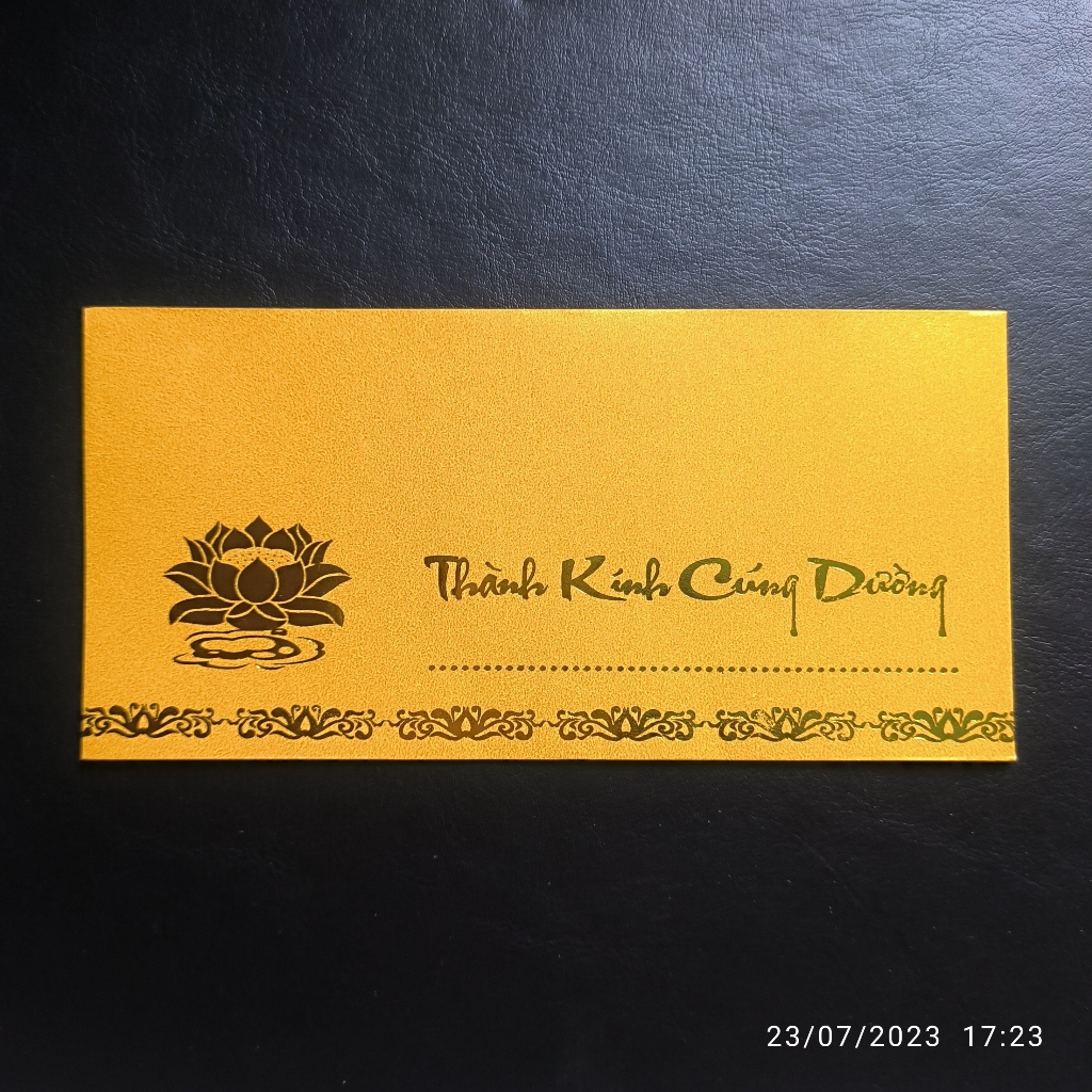 COMBO 50 BÌ THƯ THÀNH KÍNH CÚNG DƯỜNG GIẤY KIM TUYẾN