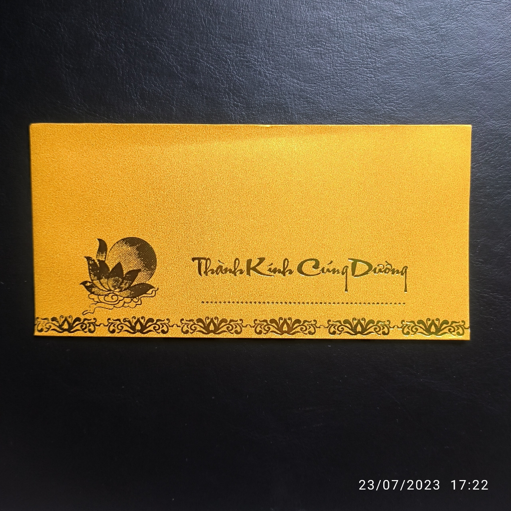 COMBO 50 BÌ THƯ THÀNH KÍNH CÚNG DƯỜNG GIẤY KIM TUYẾN