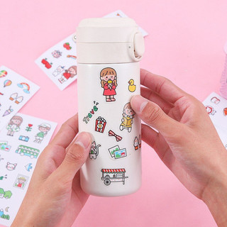 sticker dán bình nước